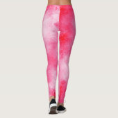 Leggings Effet nuage tempête élégant rose (Dos)