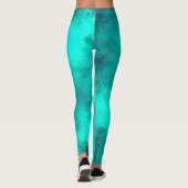 Leggings Effet nuage tempête élégant Vert (Dos)