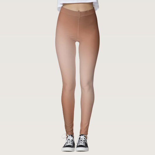 Leggings Effet ombré au clair de lune marron (Devant)