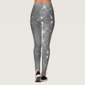 Leggings Effet Parties scintillant Argent Dance Stretch Pan (Dos)