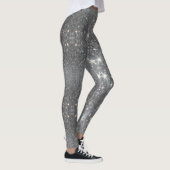 Leggings Effet Parties scintillant Argent Dance Stretch Pan (Droite)