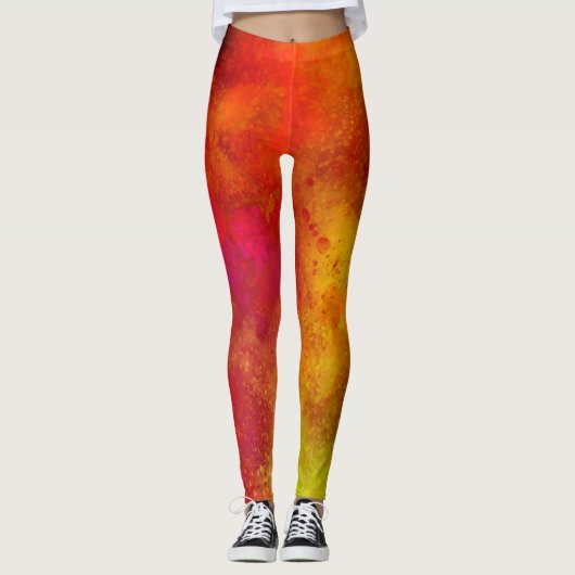 Leggings Effet Splatter de peinture Galaxy (Devant)