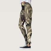 Leggings Effet Tatouage Tatouage Dragon Splash (Gauche)