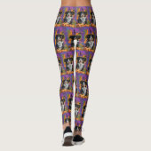Leggings Éffrayant Australien Berger Halloween Citrouille s (Dos)