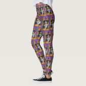 Leggings Éffrayant Australien Berger Halloween Citrouille s (Gauche)