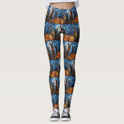 Leggings Éffrayant belge de Malinoi Halloween (Devant)