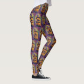 Leggings Éffrayant Chow Chow Chien Halloween sorcière et Ci (Droite)