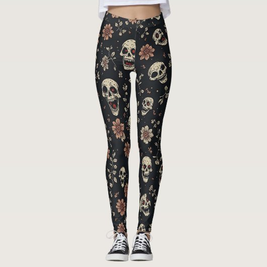 Leggings effrayant, effrayant (Devant)