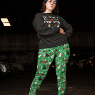Leggings Éffrayant Noël Déplaisant Goth Fête à thème