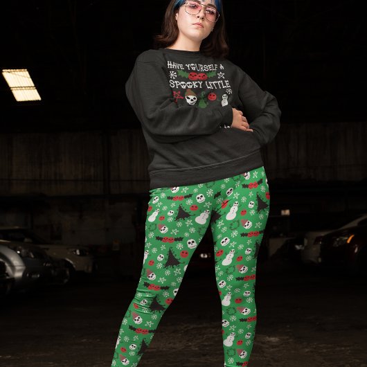 Leggings Éffrayant Noël Déplaisant Goth Fête à thème