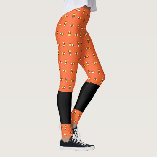 Leggings Éffrayant sucré - Corne à bonbons à deux tons (Droite)