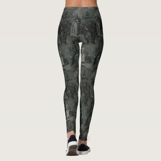 Leggings éffrayants pour filles de cimetière (Dos)