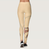 Leggings Egon Schile Self Portrait With Hands On Chest (Dos)