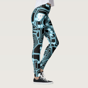 Leggings Électron - bleu/noir - guêtres