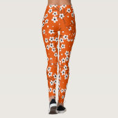 Leggings Élégance asiatique : Rouge Floral sans fil impress (Dos)