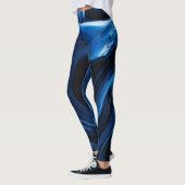 Leggings Élégance Bleue (Gauche)
