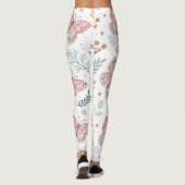 Leggings Élégance Botanique de Jardin Papillon Floral Paste (Dos)