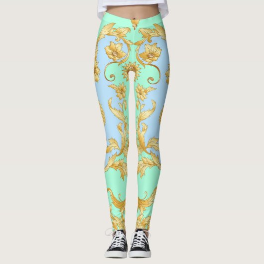 Leggings Élégance de la Renaissance baroque Rococo (Devant)