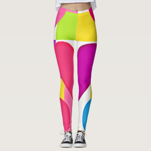 Leggings Élégance de l'amour chic : Bliss romantiques