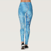 Leggings Élégance du marbre : Surface texturée naturelle. (Dos)