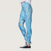 Leggings Élégance du marbre : Surface texturée naturelle. (Gauche)