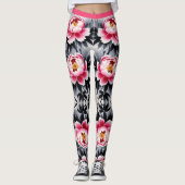 Leggings Élégance en fleurs : Impression d'harmonie florale (Devant)
