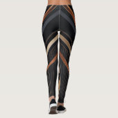 Leggings Élégance Géométrique Métallique Art Déco (Dos)
