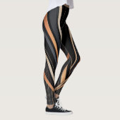 Leggings Élégance Géométrique Métallique Art Déco (Droite)