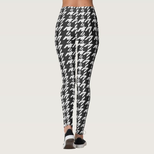 Leggings Élégance intemporelle : Houndstooth Patternes Legg (Dos)