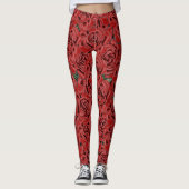Leggings Elégance Rose Rouge (Devant)