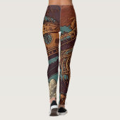 Leggings Élégance vintage : Steampunk Airship Adventure (Dos)