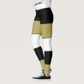 Leggings Élégant angle horizontal noir or blanc (Gauche)