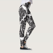 Leggings Elégant art moderne noir blanc (Droite)
