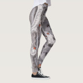 Leggings Elegant Baroque Marble Pillar & Red Ladybug Art (Droite)