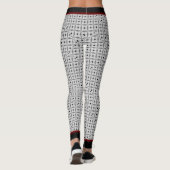 Leggings Elegant Black Gray Geometric (Dos)