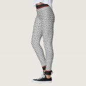 Leggings Elegant Black Gray Geometric (Gauche)