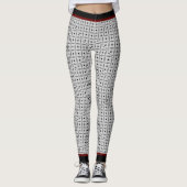 Leggings Elegant Black Gray Geometric (Devant)