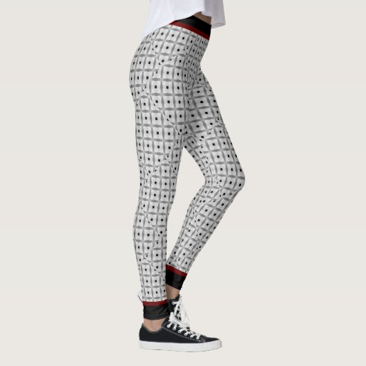 Leggings Elegant Black Gray Geometric (Droite)