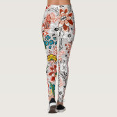 Leggings Élégant Boho Vintage Abstrait | (Dos)