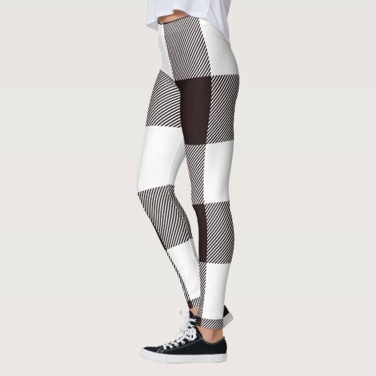 Leggings Élégant Brown et blanc (Gauche)