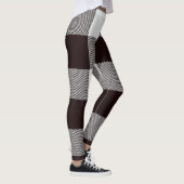 Leggings Élégant Brown et blanc (Droite)