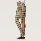Leggings Élégant Carré or moderne carreaux Motif | (Gauche)