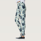 Leggings Élégant Chat Noir Chic (Gauche)