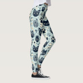 Leggings Élégant Chat Noir Chic (Droite)