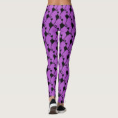 Leggings Élégant chat noir ob violet (Dos)