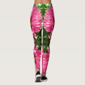 Leggings Élégant classique floral rose fleur marguerite (Dos)
