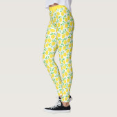 Leggings Élégant Cute Lemon Fruit Jaune Orchard Yoga (Gauche)