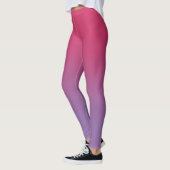Leggings Élégant dégradé rose à pourpre (Gauche)