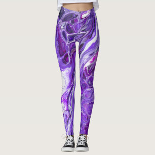 Leggings Élégant Dentelle folle 7 - Violet Ultra Violet