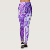 Leggings Élégant Dentelle Fou Agate 7 - Violet Ultra Violet (Dos)